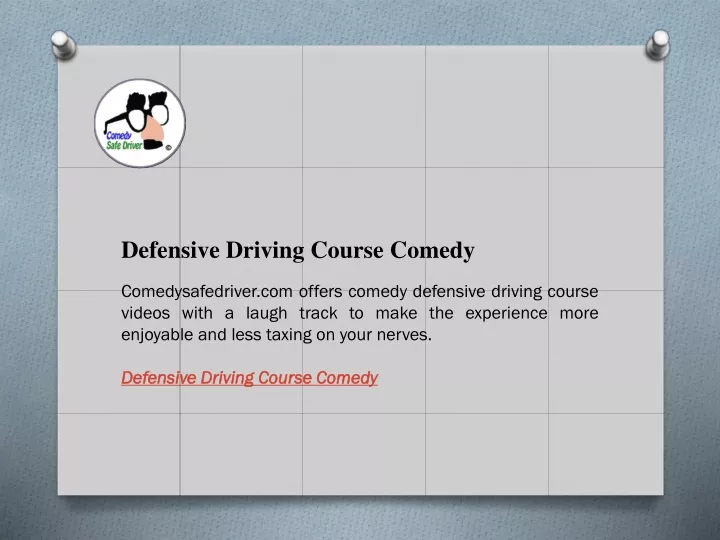 defensive driving course comedy