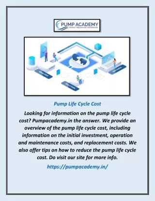 pump life cycle cost