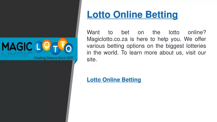 lotto online betting