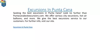 excursions in punta cana