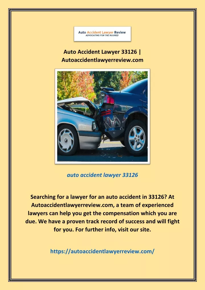 auto accident lawyer 33126