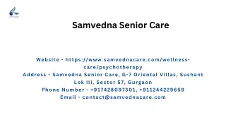 Mental Illness | Samvedna Senior Care