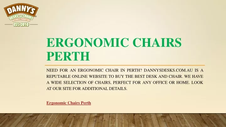 ergonomic chairs perth