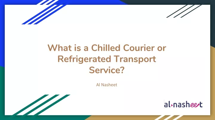 what is a chilled courier or refrigerated transport service