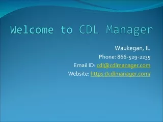 CDL Manager - CDL Management Software