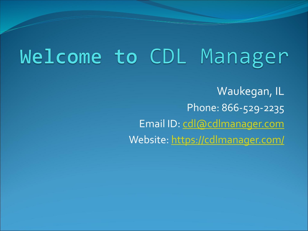 Cdl Powerpoint Template PPT - CDL Manager - CDL Management Software PowerPoint Presentation ...