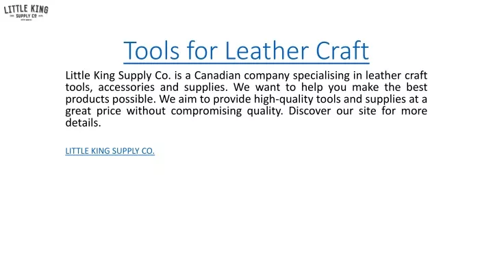 tools for leather craft
