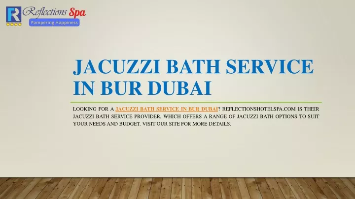 jacuzzi bath service in bur dubai
