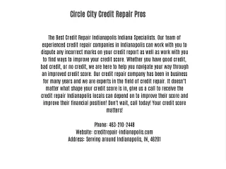 Circle City Credit Repair Pros