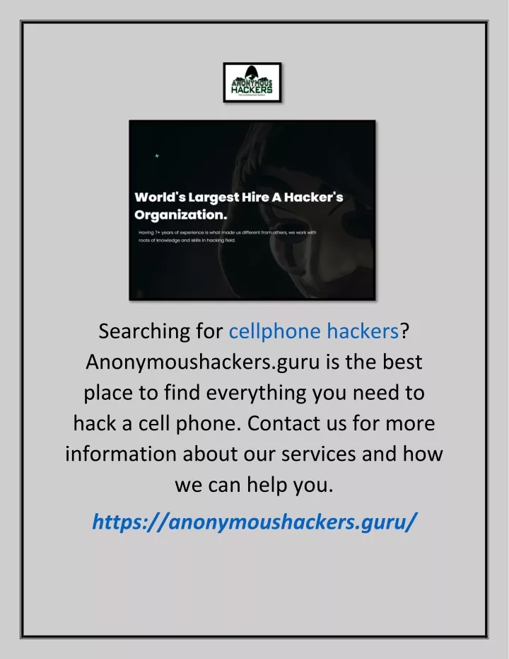 searching for cellphone hackers anonymoushackers