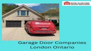 Garage Door Companies London Ontario