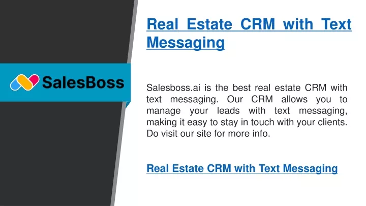 real estate crm with text messaging