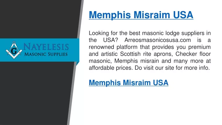 memphis misraim usa