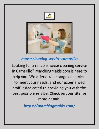 House Cleaning Service Camarillo | Marchingmaids.com