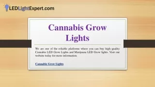 cannabis grow lights