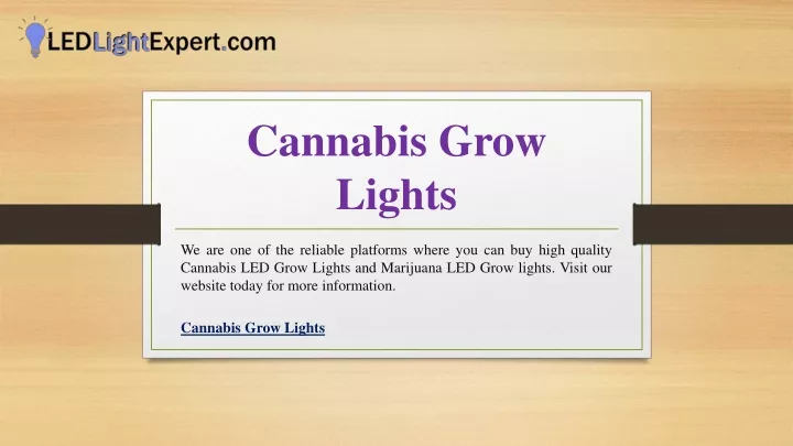 cannabis grow lights