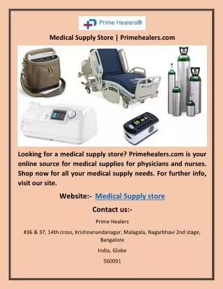 Medical Supply Store | Primehealers.com