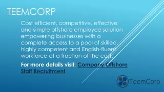 Beneficial Offshore Hiring Services Philippines