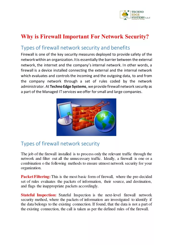 why is firewall important for network security