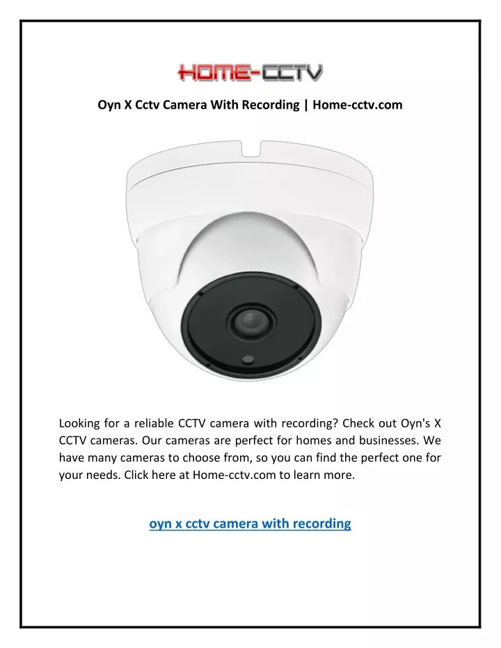 oyn x cctv camera with recording home cctv com