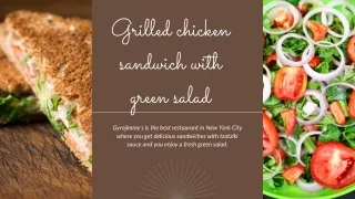 grilled chicken sandwich