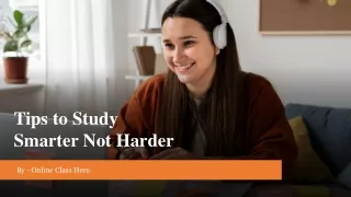 Tips to Study Smarter Not Harder​