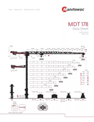 MDT178 Top Slewing Tower Crane Product Guide