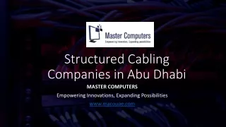 Structured Cabling Companies in Abu Dhabi_