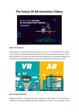 the future of ar animation videos