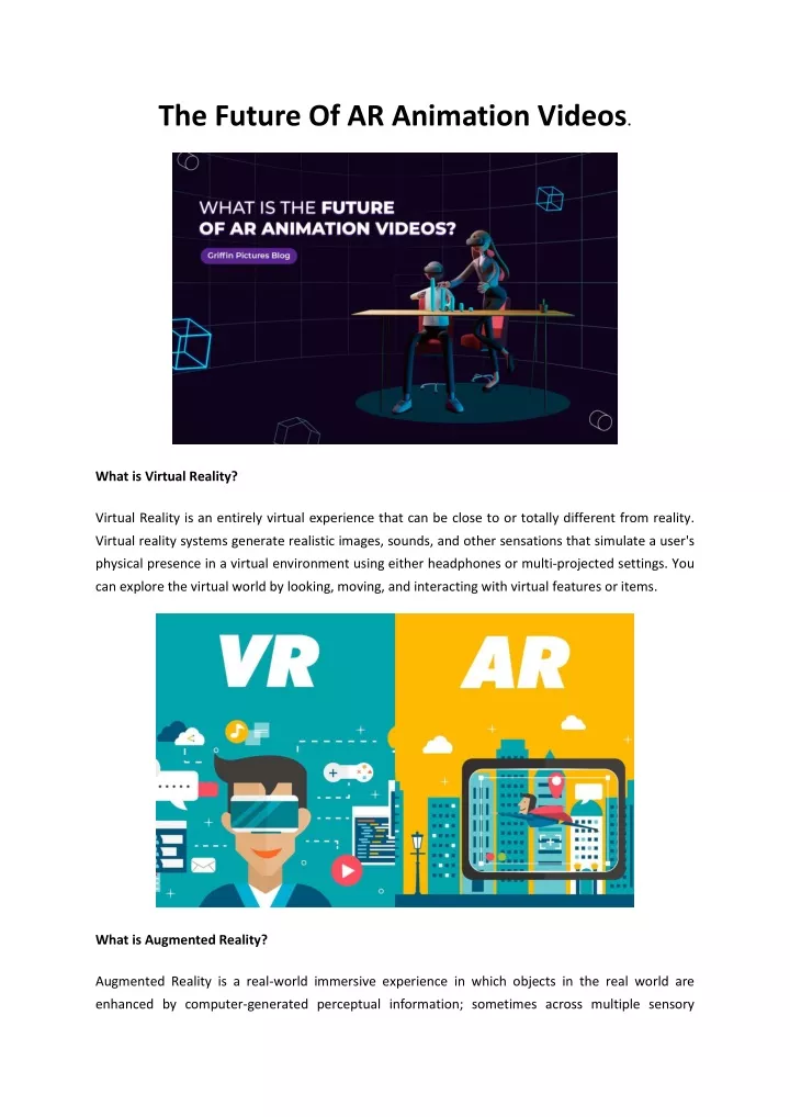 the future of ar animation videos