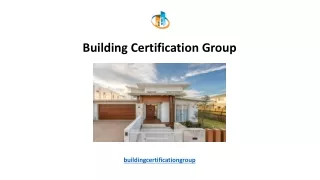 building certification group