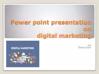power point presentation on digital marketing