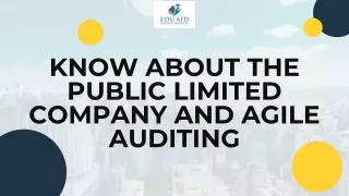 Know About The Public Limited Company And Agile Auditing