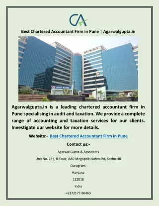 Best Chartered Accountant Firm in Pune | Agarwalgupta.in