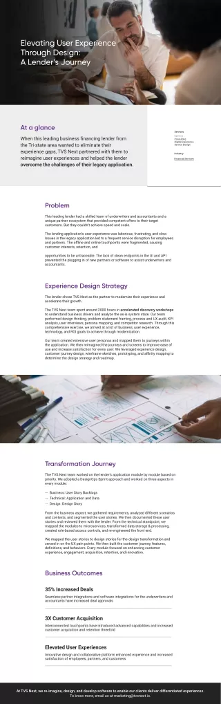 Elevating User Experience Through Design A Lender’s Journey