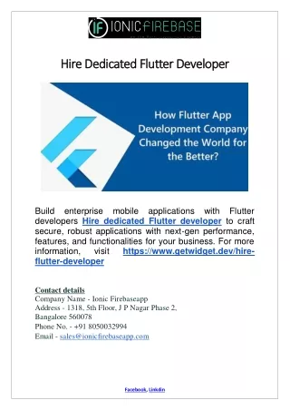 hire dedicated flutter developer hire dedicated