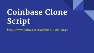 coinbase clone script