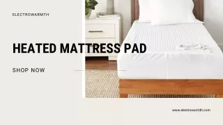 Electric Heated Mattress Pad Single and Dual Control