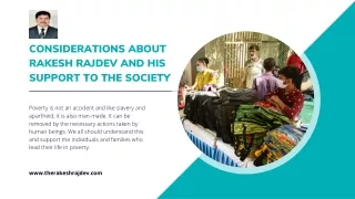 considerations about rakesh rajdev