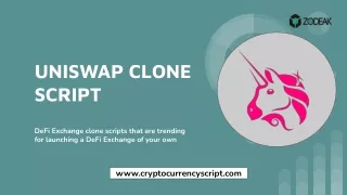 Uniswap clone script - Begin your DeFi exchange business on the ETH blockchain