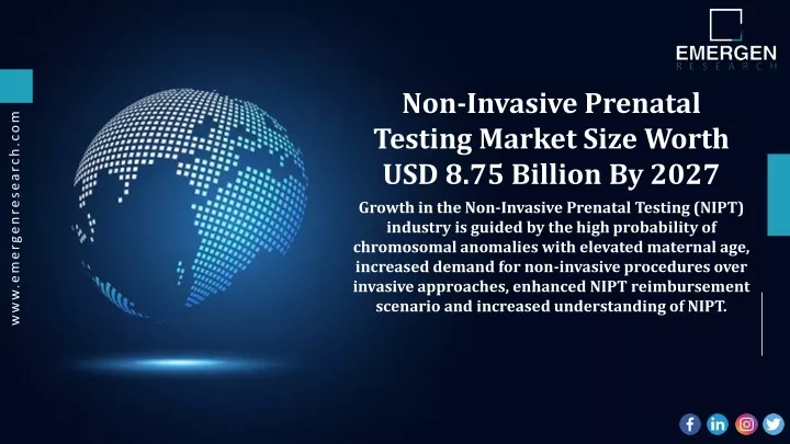 non invasive prenatal testing market size worth