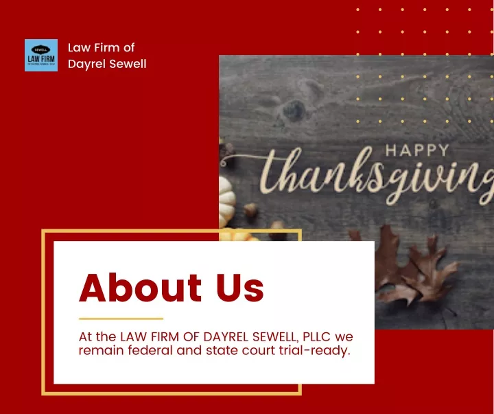 law firm of dayrel sewell