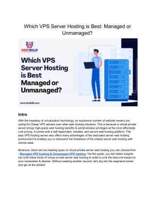 which vps server hosting is best managed
