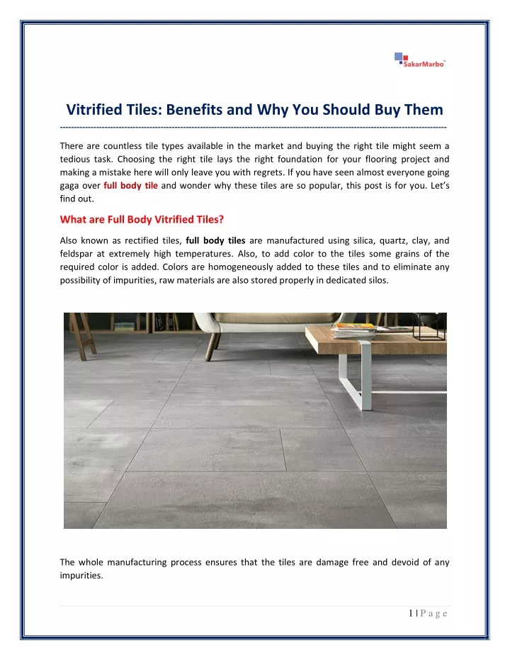 vitrified tiles benefits and why you should