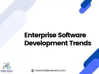 Top Enterprise Software Development Trends