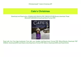 Pdf [download]^^ Cate's Christmas ZIP