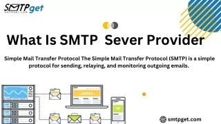 what is smtp sever provider