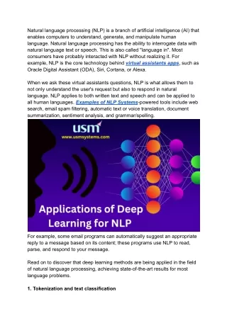 natural language processing nlp is a branch