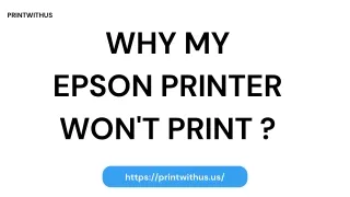 How to Fix Epson Printer Not Printing Issue?