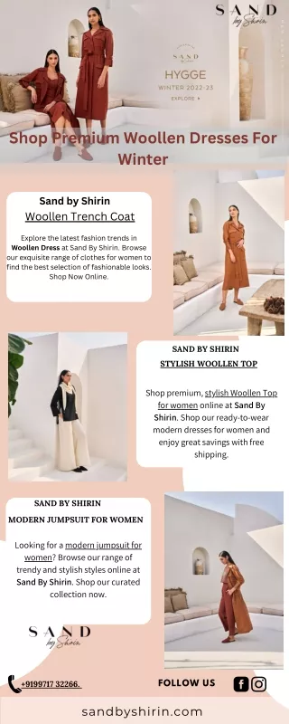 Shop Premium Woollen Dresses For Women Online In UAE
